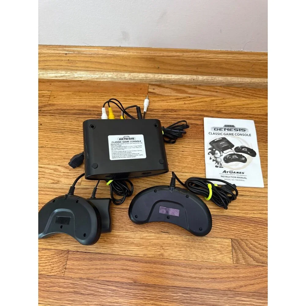 Sega Genesis Classic Game Console With 2 Controllers & Manual AtGames Retro Gami